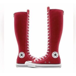 Converse Chuck Taylor Tall XX-Hi Knee Shoes Womens Size 9 New Red